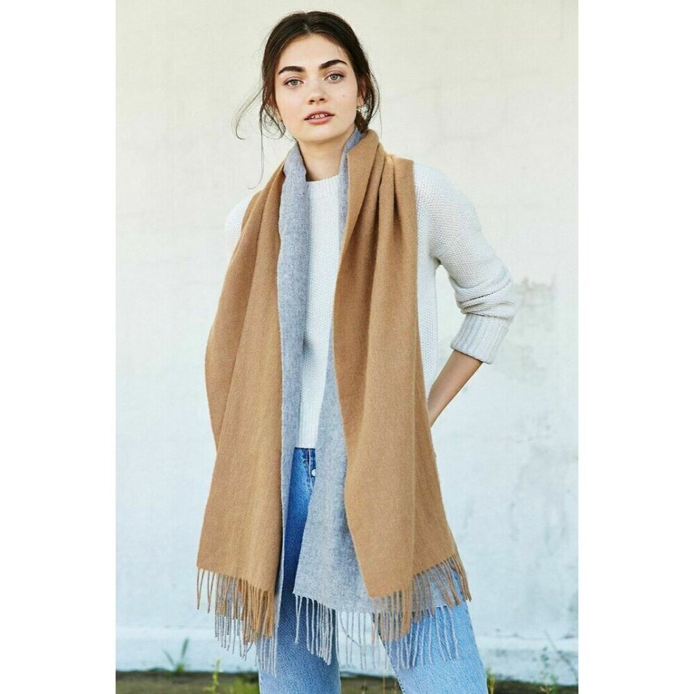 Donni Charm Women's Color Block Scarf One Size Natural Donni Mix Stylish Winter - Picture 3 of 14
